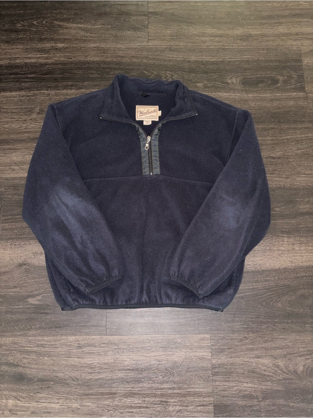 Woolrich Fleece 1/4 Zip Pullover Polartec Blue Men’s Size L